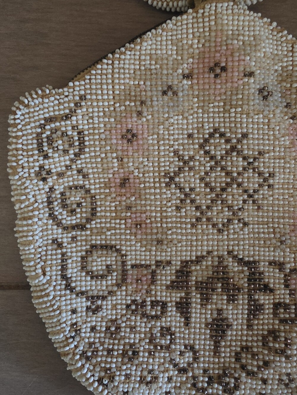 Vintage 1930s Czech Glass Seed Beaded Bag - Picture 3 of 16